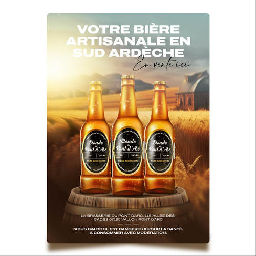 Poster for craft beer Design by ArtfulNouman
