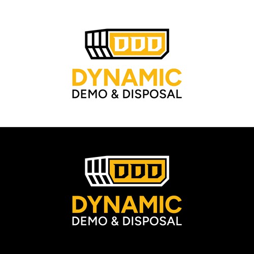 Abstract construction style logo for demo/junk removal business Design by Md. Faruk ✅