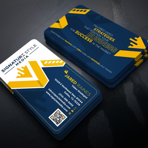 Design the Perfect Signature Style Business Card for my Video Production Company Design by Xclusive16