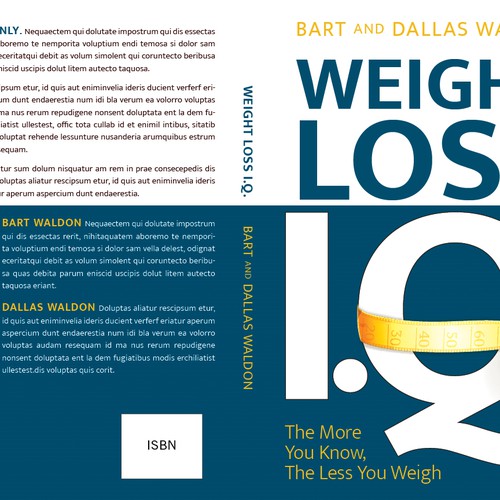 Design a creative and simple cover for weight loss book Design by TeaBerry