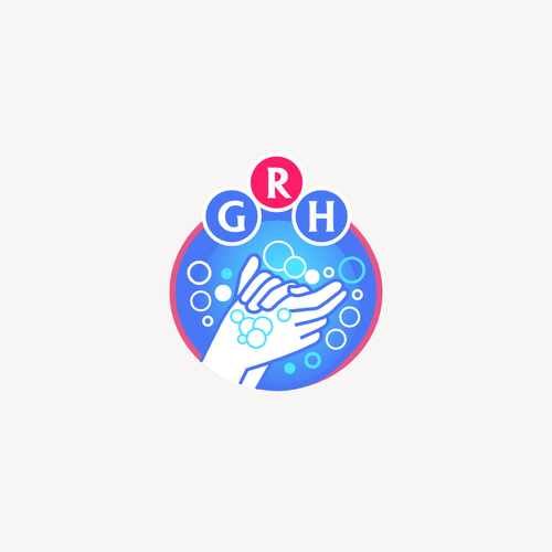 Glenrose Rehabilitation Hospital Hand Hygiene Logo Creation Design by K-Art Lab