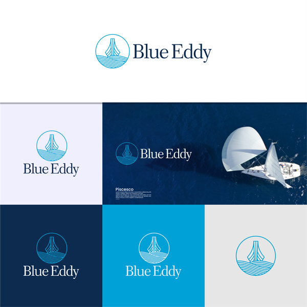 Blue Eddy Logo Design