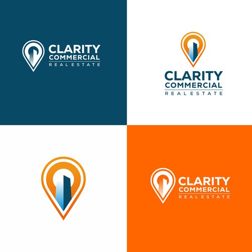 Logo + Brand Guide for Clarity Commercial Real Estate Design by Brain.co