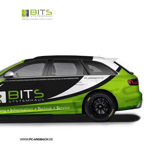 Modern car wrapping audi a4 b8 avant - it service, Car, truck or van wrap  contest