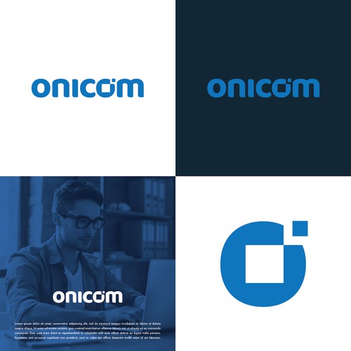 Create a modern, elegant, and professional logo for Onicom Design by dolape
