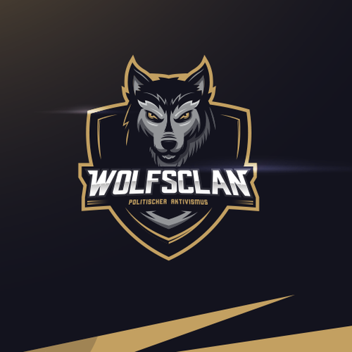 Wolf Mascot Logo for "Wolfsclan" // Sportslogo Style Design by Frankyyy99