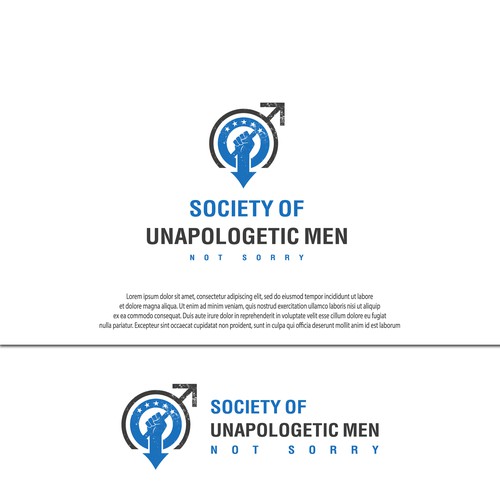 We need a bold,in your face design promoting the unapologetic man! Design by MUstudio!