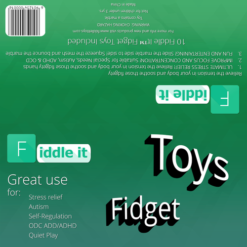 Design a poly-bag sticker label for Stress Relief Toy women/kids Design by Inbe4