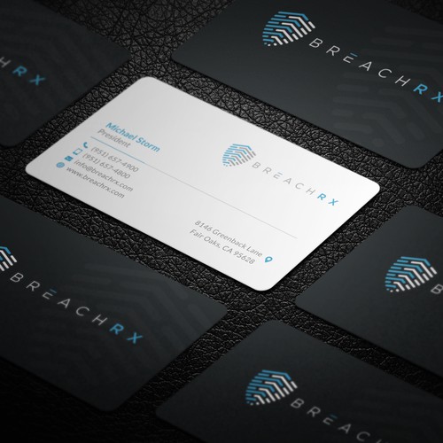 Professional B2B Card for Cyber Security Software Company Design von Galaxiya