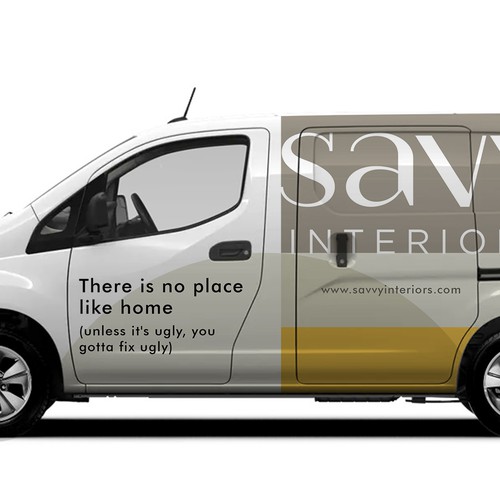 Design build furnish firm needs cool luxury sleek modern Van wrap Ontwerp door RicardoRS