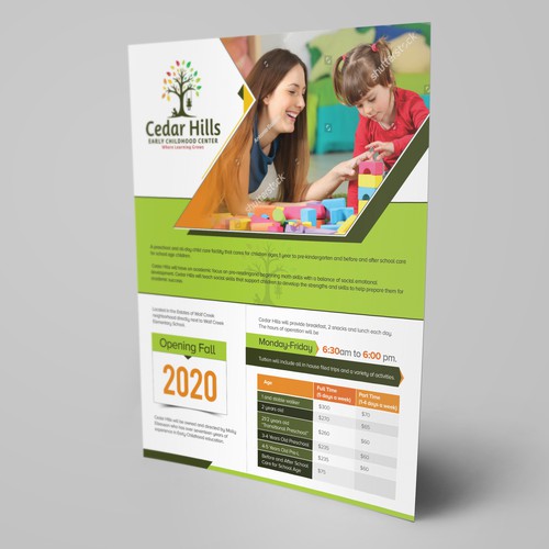 Preschool Flyer Design by idea@Dotcom