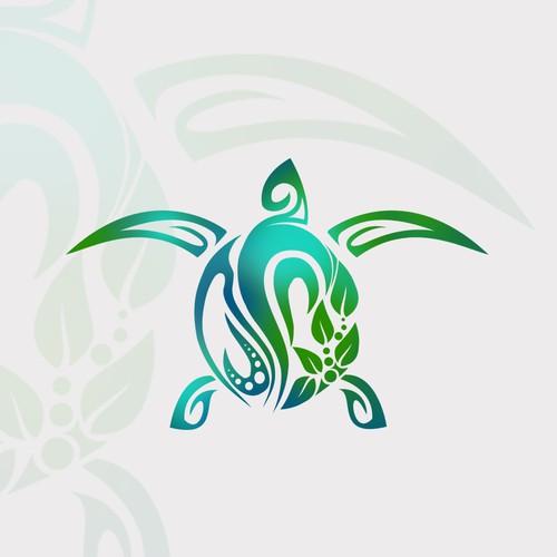 Create a calming, peaceful polynesian style turtle | Logo design contest