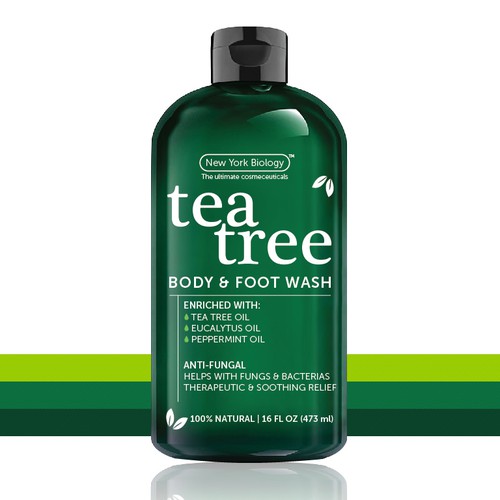 Create a Winning Product Label for our Tea Tree Body Wash!! Design by Cris Juárez