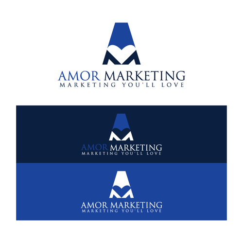 Ground breaking logo design required for the new Amor Marketing website!! Design by AguSzuge