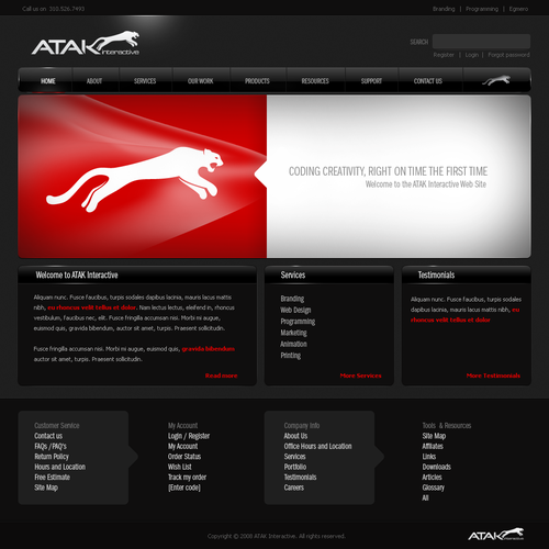 Interactive Services Agency Web Redesign - Award Winner Wanted Design by FIAM