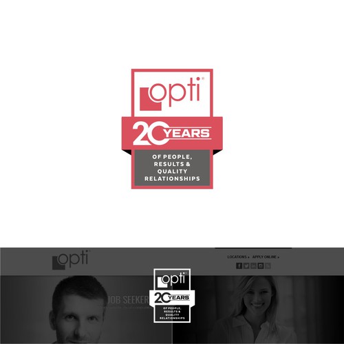 Opti 20th Anniversary Logos Design by onder