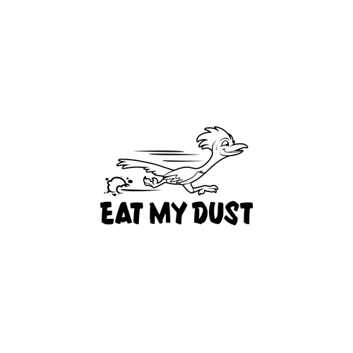 Running is Funning! Eat My Dust, a brand promoting the joy of running Design by pitulastman