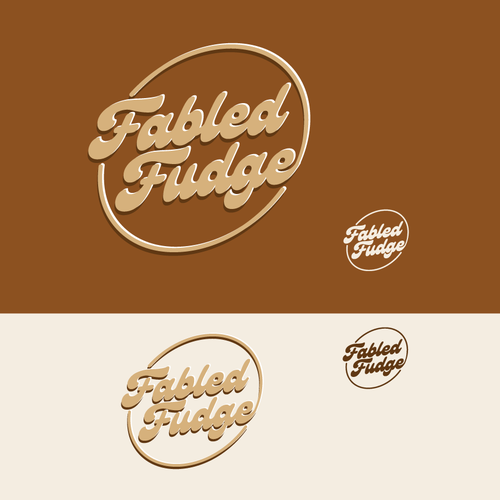 Logo for Gourmet Fudge and associated foods Design by Med!