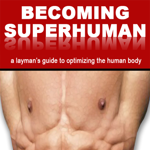 "Becoming Superhuman" Book Cover Diseño de Steven Sisler