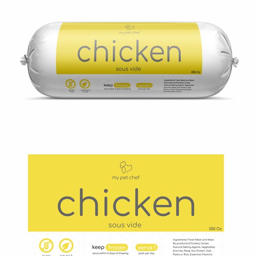 Premium Fresh Dog Food-ontwerp door Hiraa!