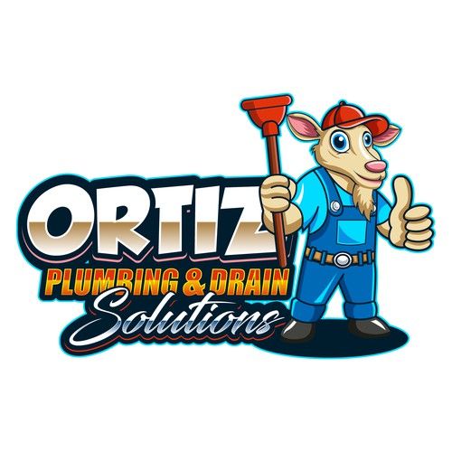 Design a bold GOAT mascot logo for a San Diego plumbing company Design by Sofik_Winner