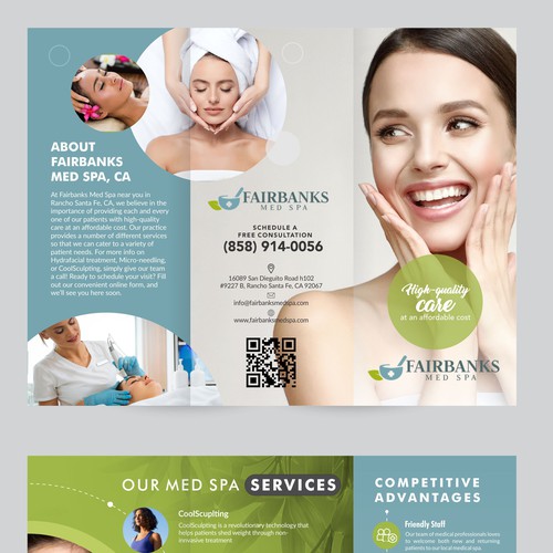 Fairbanks Med Spa Brochure Design réalisé par 99kreative