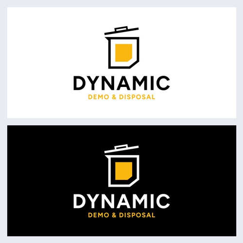 Abstract construction style logo for demo/junk removal business Design by Md. Faruk ✅