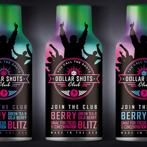 Create an eye-catching energy shot drink bottle design for the relaunch our eCommerce Supplement Shot Co.!! Design réalisé par Dimanist