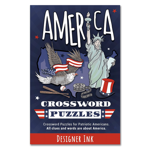 America Crossword Puzzles. Patriotic, Americana, Simple, Basic Design by Krisssmy