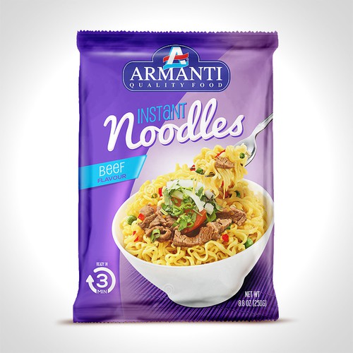 New Armanti Instant Noodles Design réalisé par tomdesign.org