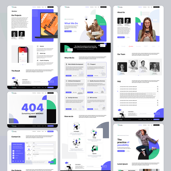 Design by dudinka titled "Software development company website"