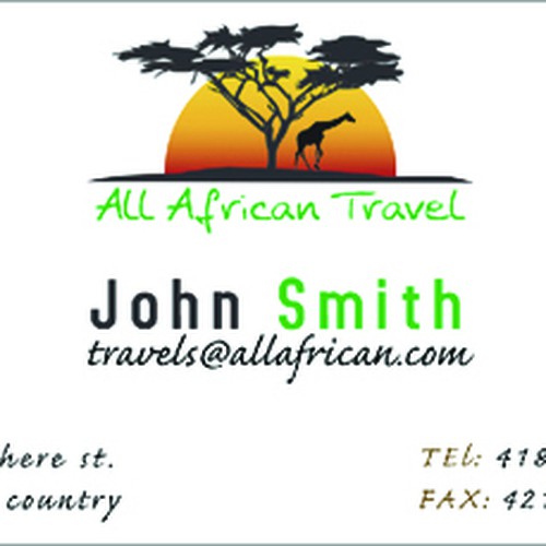 $150 - Logo, Exciting New African Travel Agency Design by Jokic