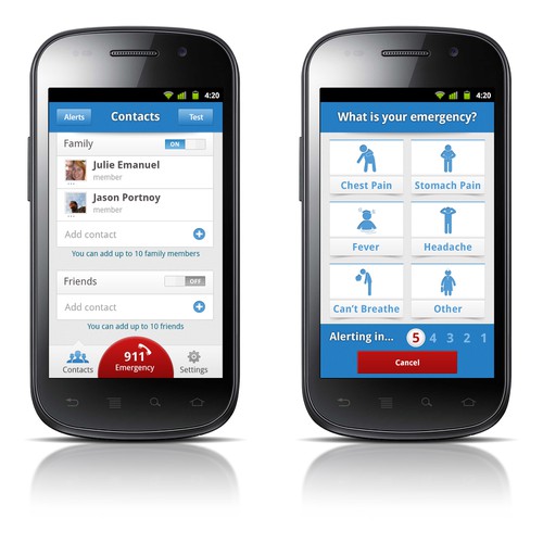 Emergency Response App looking for a great Android Design!!! Réalisé par Efrud