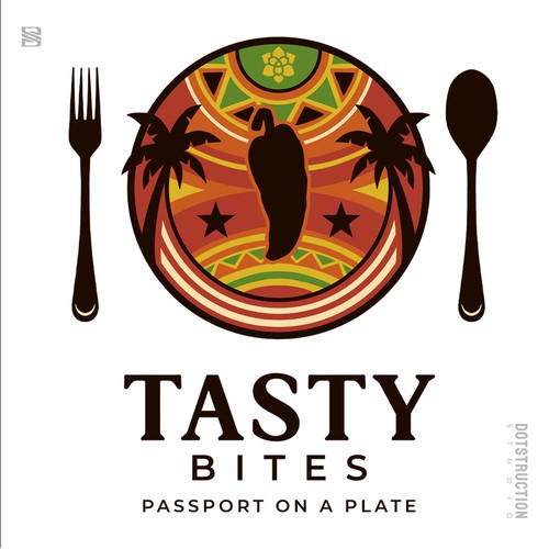 Design di Design a Bold, Soulful Logo for Tasty Bites – Caribbean Meets Southern Comfort di Dotstruction Studio
