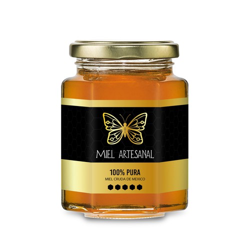 Etiqueta para artesanal 100% pura de la reserva de la mariposa monarca| concursos de Etiquetas de producto | 99designs
