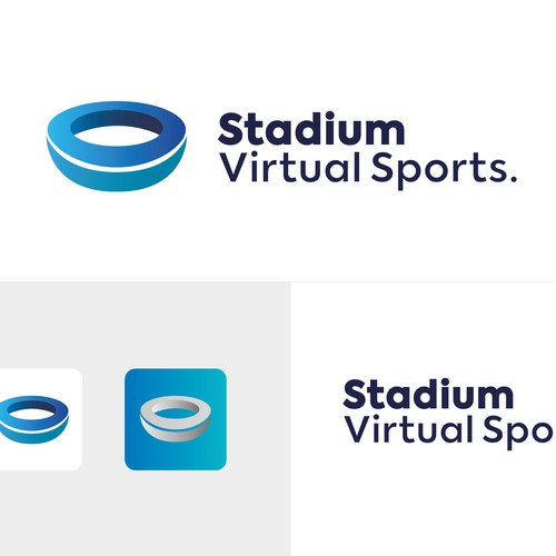 "Stadium Virtual Sports" Formal Logo Design Design by Uli Estrada