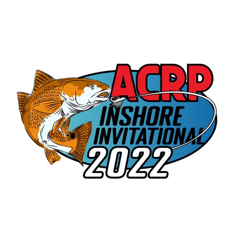 ACRP Fishing Tournament LOGO with fish illustration Design by Rainbowl_m