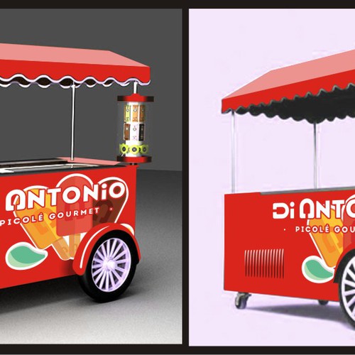 I need a design to customize ice cream cars with logo Di Antonio Gourmet Design by BennyRafido