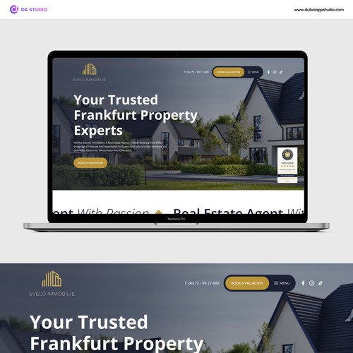 Web page design contest entry by DA Studio.