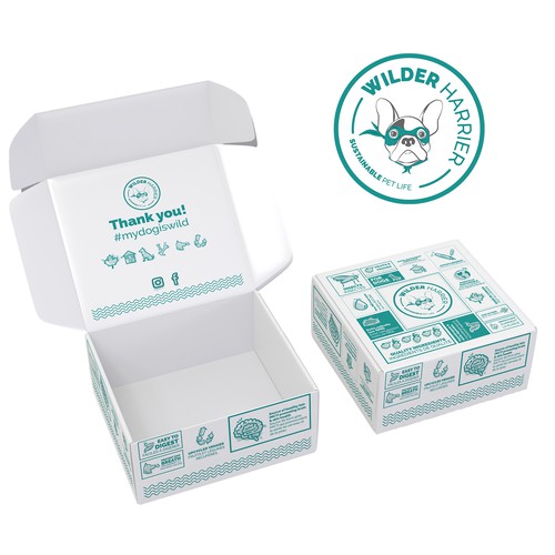 Design a CRAZY shipping box for an innovative dog nutrition company! Design réalisé par Designlifelk