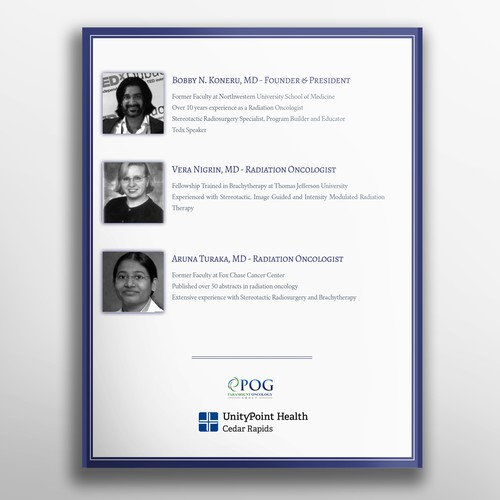 Brochure for Cancer Patients Design by velvetmade