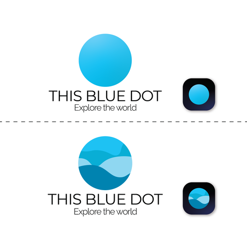 Design Logo for our new travel blog This Blue Dot - thisbluedot.com Design by sadhen_designs