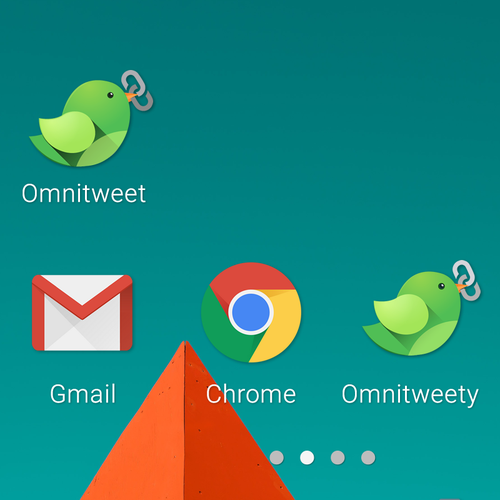 コンペ「Android App Icon for unique Twitter Client」のデザイン by Captain Jack Sparrowさん 