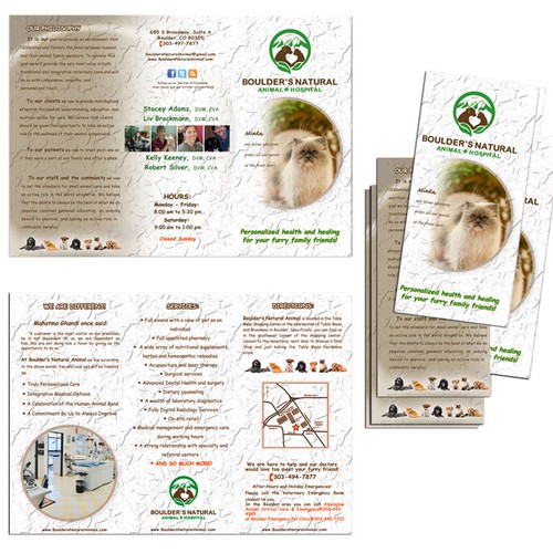Design di Help us re-brand Boulder's Natural Animal Hospital with a NEW BROCHURE!! di merack