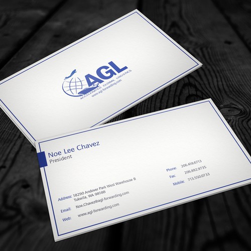 A business card design that will be passed around in 7 continents