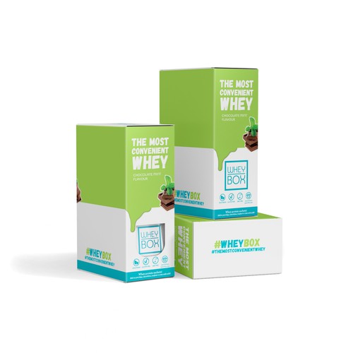 Design a retail case for our whey protein sachets Design by syakuro