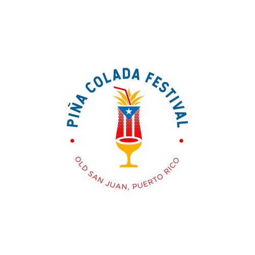 Design Piña Colada Festival Logo and Branding Package di smitadesign