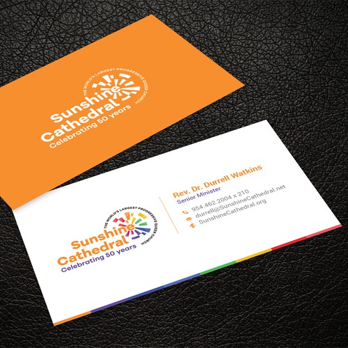 Business Card for Growing Progressing LGBTQ Church Design by ™SF_Design™