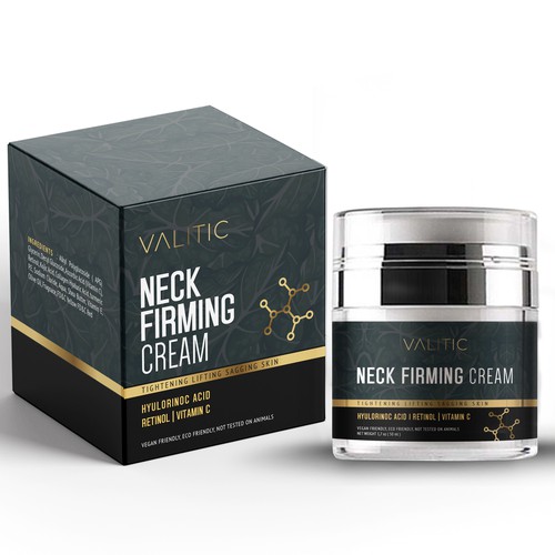 Neck firming cream - expensive look Design by agooshe