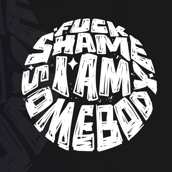 Minimal typography for shame-resilience apparel brand